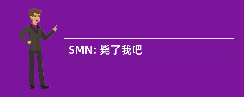 SMN: 毙了我吧