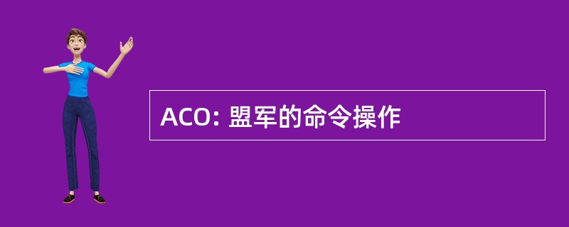 ACO: 盟军的命令操作