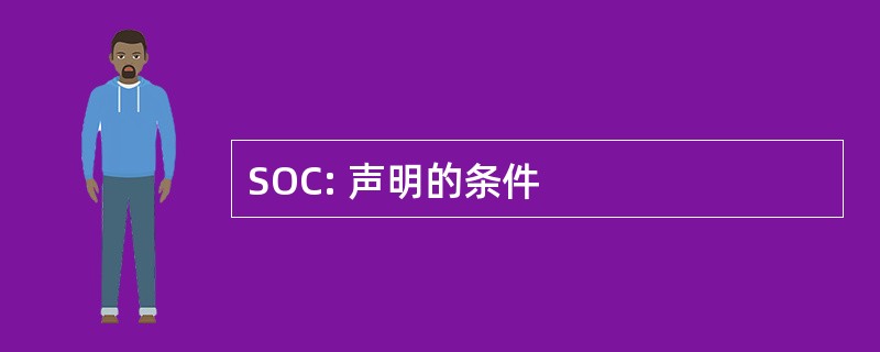 SOC: 声明的条件