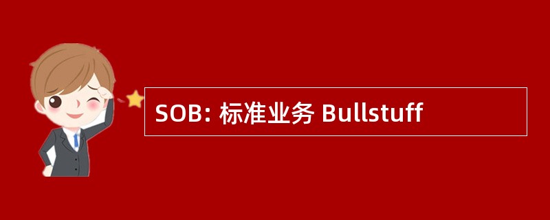 SOB: 标准业务 Bullstuff