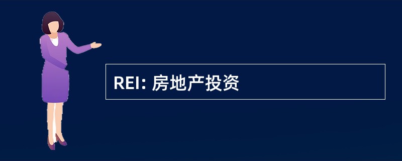 REI: 房地产投资