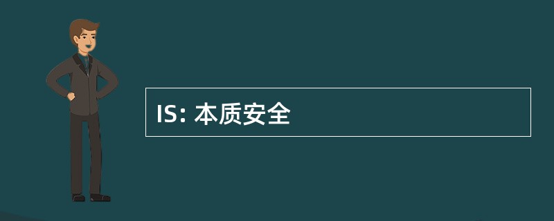 IS: 本质安全