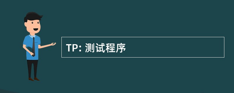 TP: 测试程序