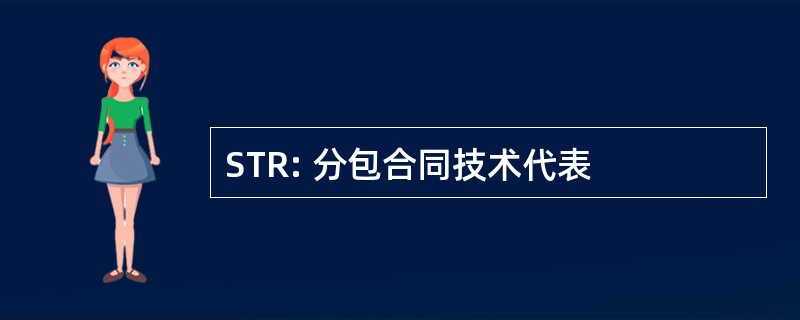 STR: 分包合同技术代表