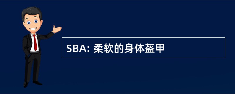 SBA: 柔软的身体盔甲