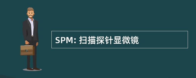 SPM: 扫描探针显微镜