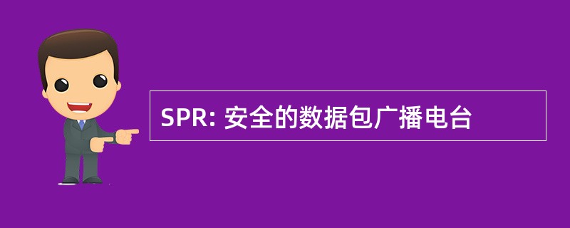 SPR: 安全的数据包广播电台