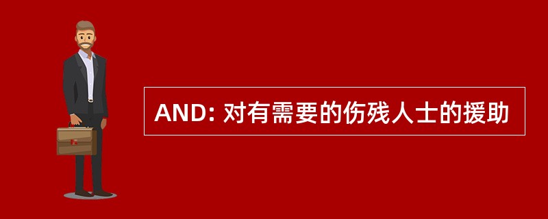 AND: 对有需要的伤残人士的援助