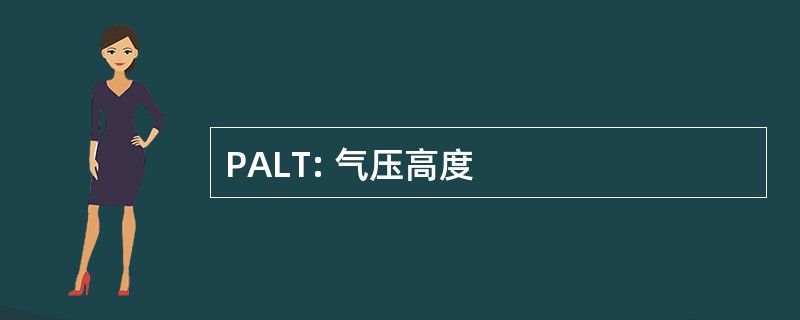 PALT: 气压高度