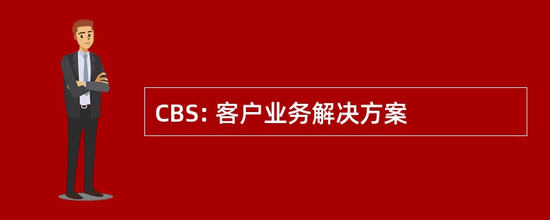 CBS: 客户业务解决方案