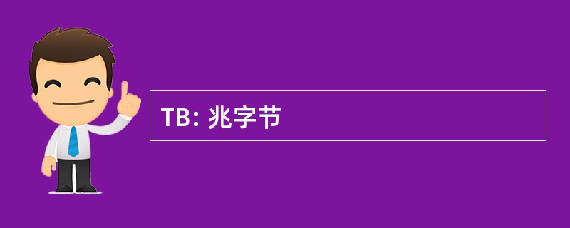 TB: 兆字节