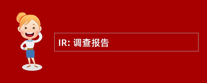 IR: 调查报告