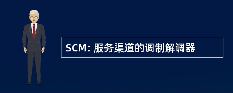 SCM: 服务渠道的调制解调器