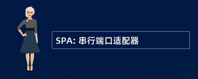 SPA: 串行端口适配器