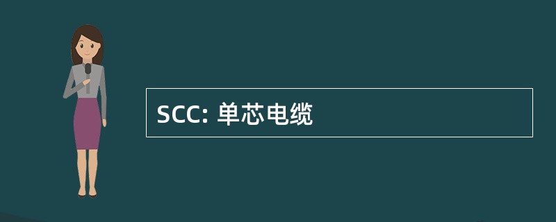 SCC: 单芯电缆