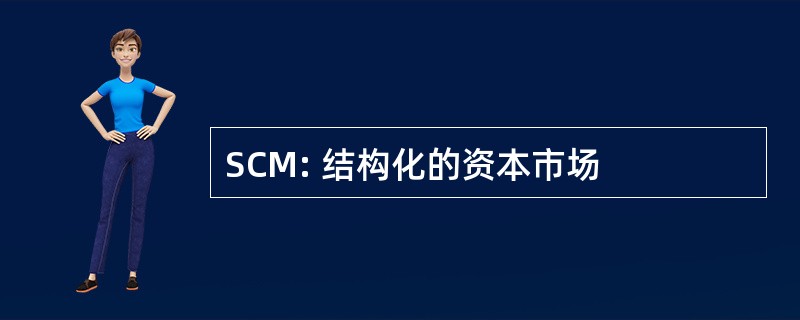 SCM: 结构化的资本市场