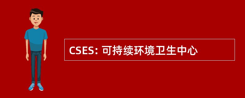 CSES: 可持续环境卫生中心