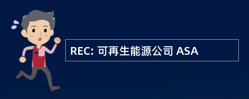 REC: 可再生能源公司 ASA