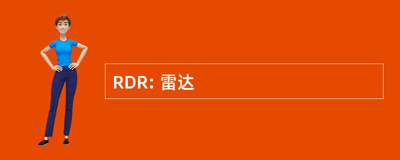 RDR: 雷达