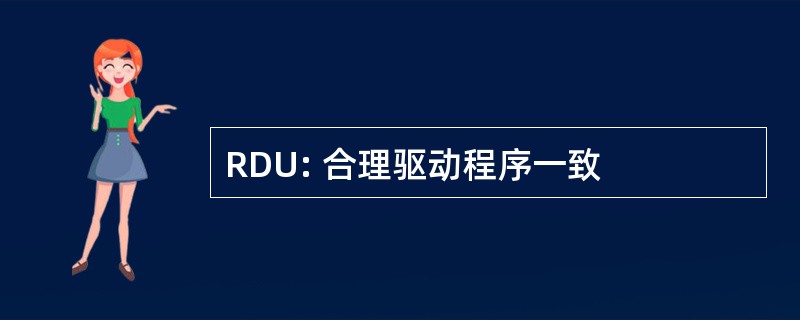 RDU: 合理驱动程序一致