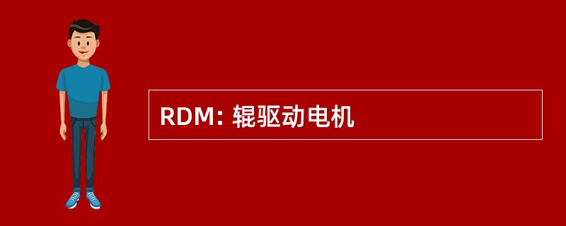 RDM: 辊驱动电机