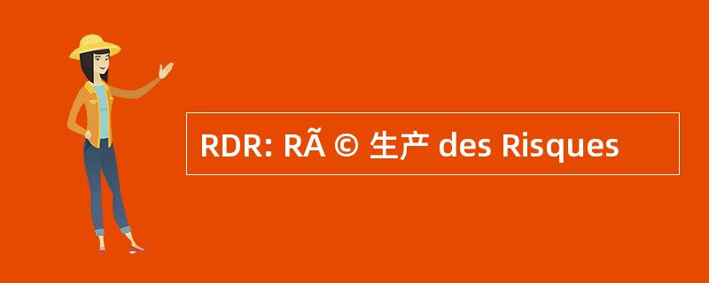 RDR: RÃ © 生产 des Risques