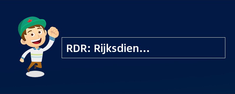 RDR: Rijksdienst 客厅 Radiocommunicatie