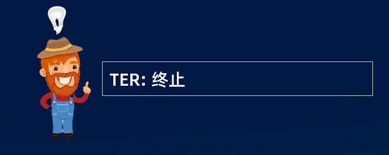 TER: 终止