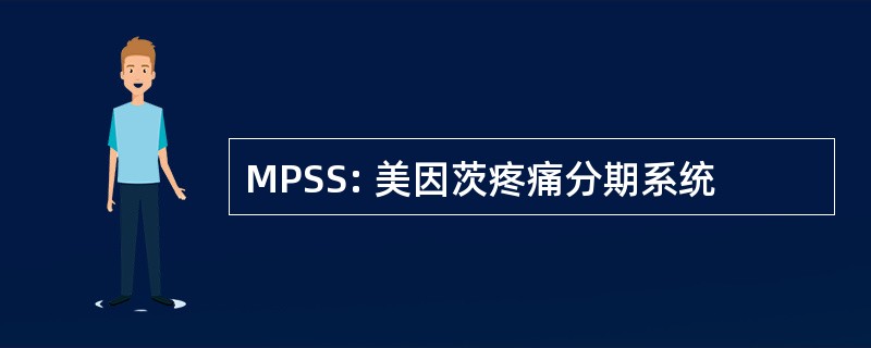 MPSS: 美因茨疼痛分期系统