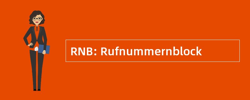 RNB: Rufnummernblock