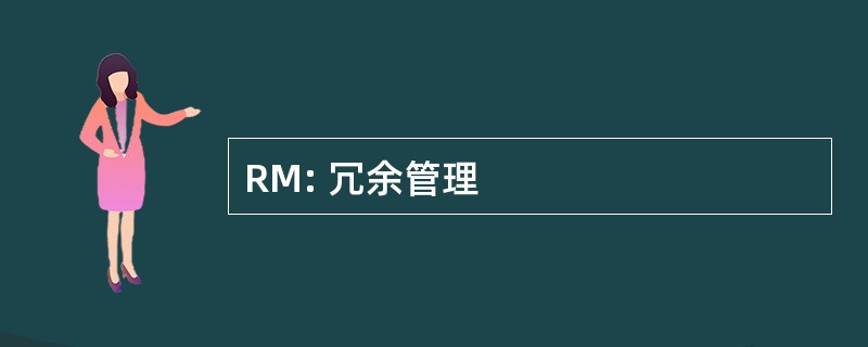 RM: 冗余管理