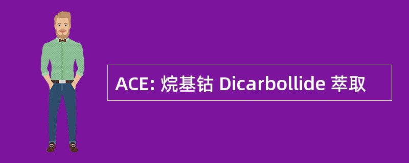 ACE: 烷基钴 Dicarbollide 萃取