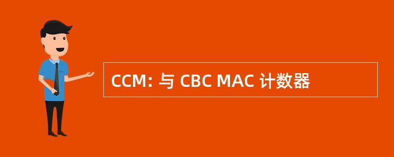 CCM: 与 CBC MAC 计数器