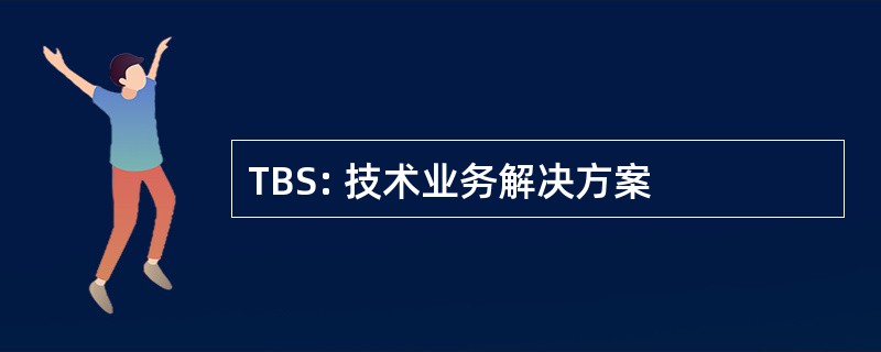 TBS: 技术业务解决方案