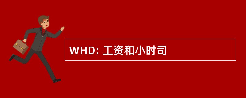 WHD: 工资和小时司