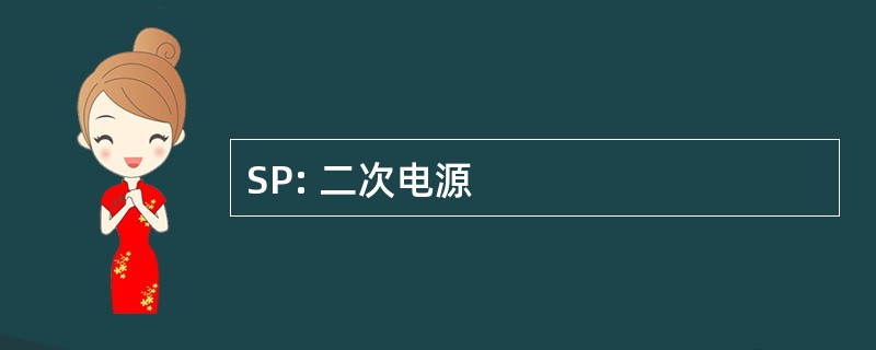 SP: 二次电源