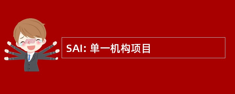 SAI: 单一机构项目