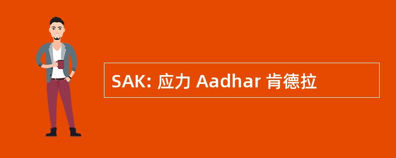 SAK: 应力 Aadhar 肯德拉