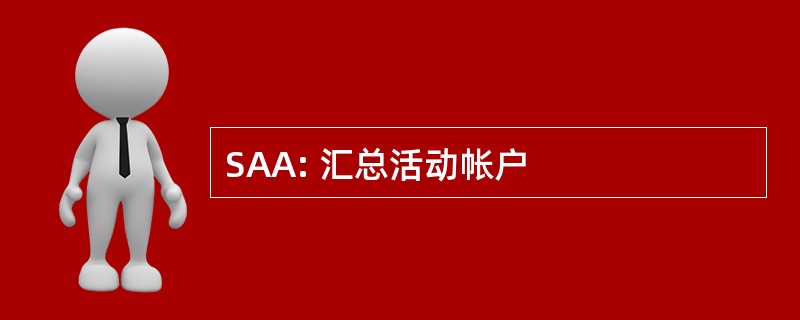 SAA: 汇总活动帐户