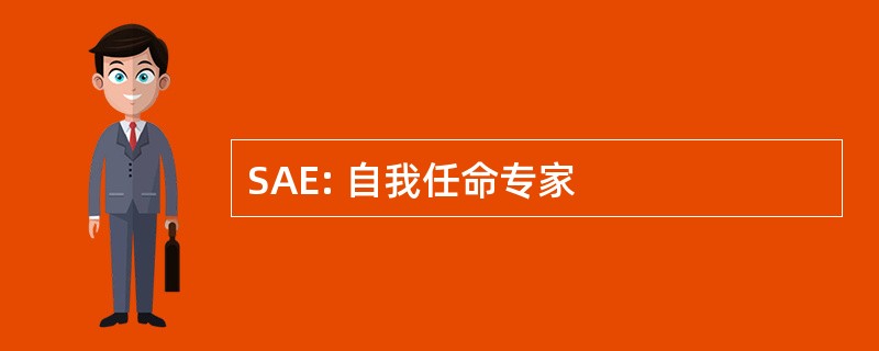 SAE: 自我任命专家