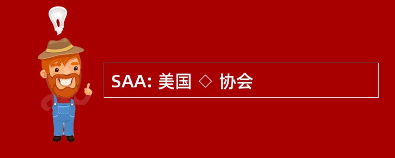 SAA: 美国 ◇ 协会