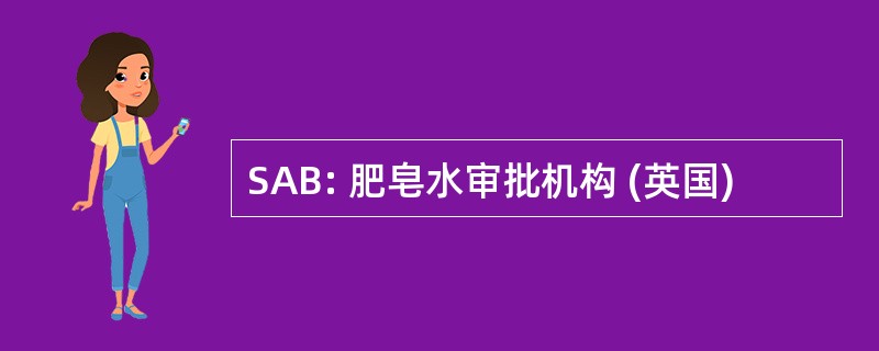 SAB: 肥皂水审批机构 (英国)