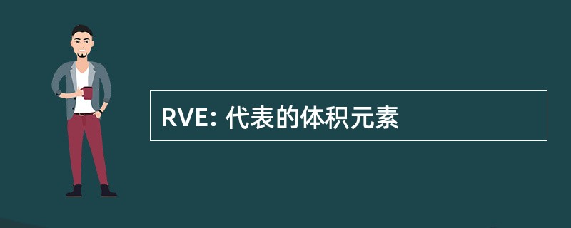 RVE: 代表的体积元素