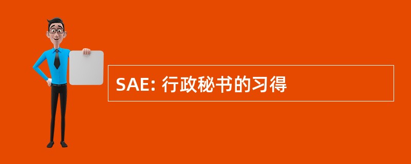 SAE: 行政秘书的习得