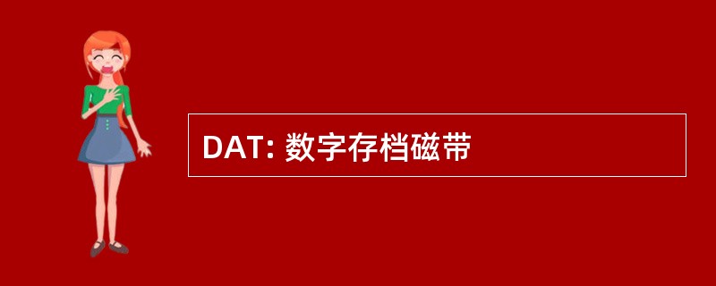 DAT: 数字存档磁带