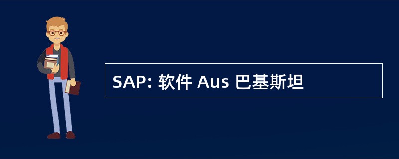 SAP: 软件 Aus 巴基斯坦