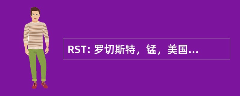 RST: 罗切斯特，锰，美国 — — 罗切斯特国际