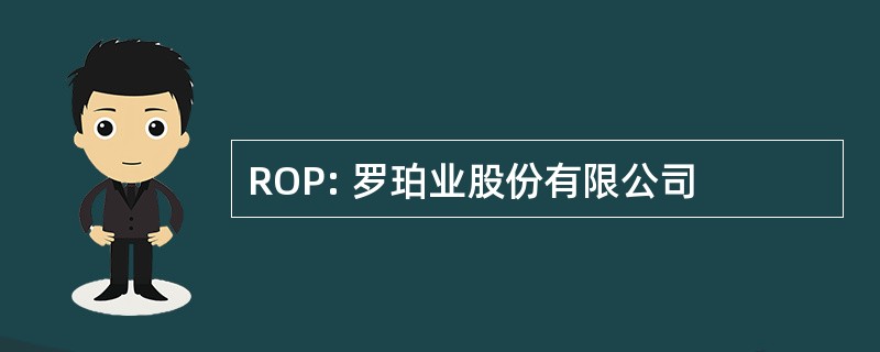 ROP: 罗珀业股份有限公司