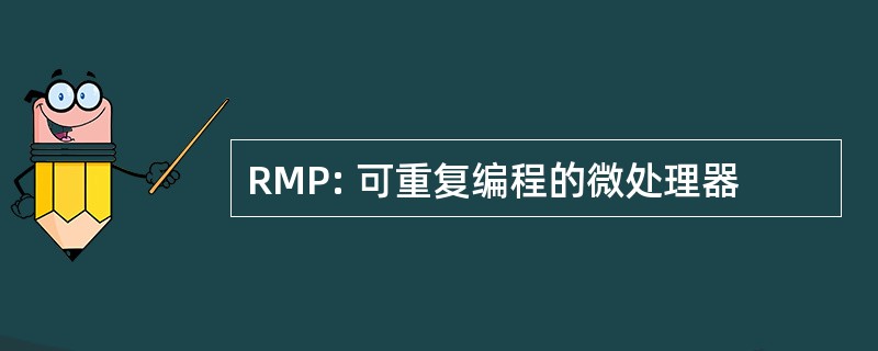 RMP: 可重复编程的微处理器