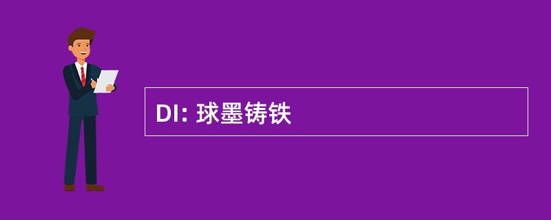 DI: 球墨铸铁